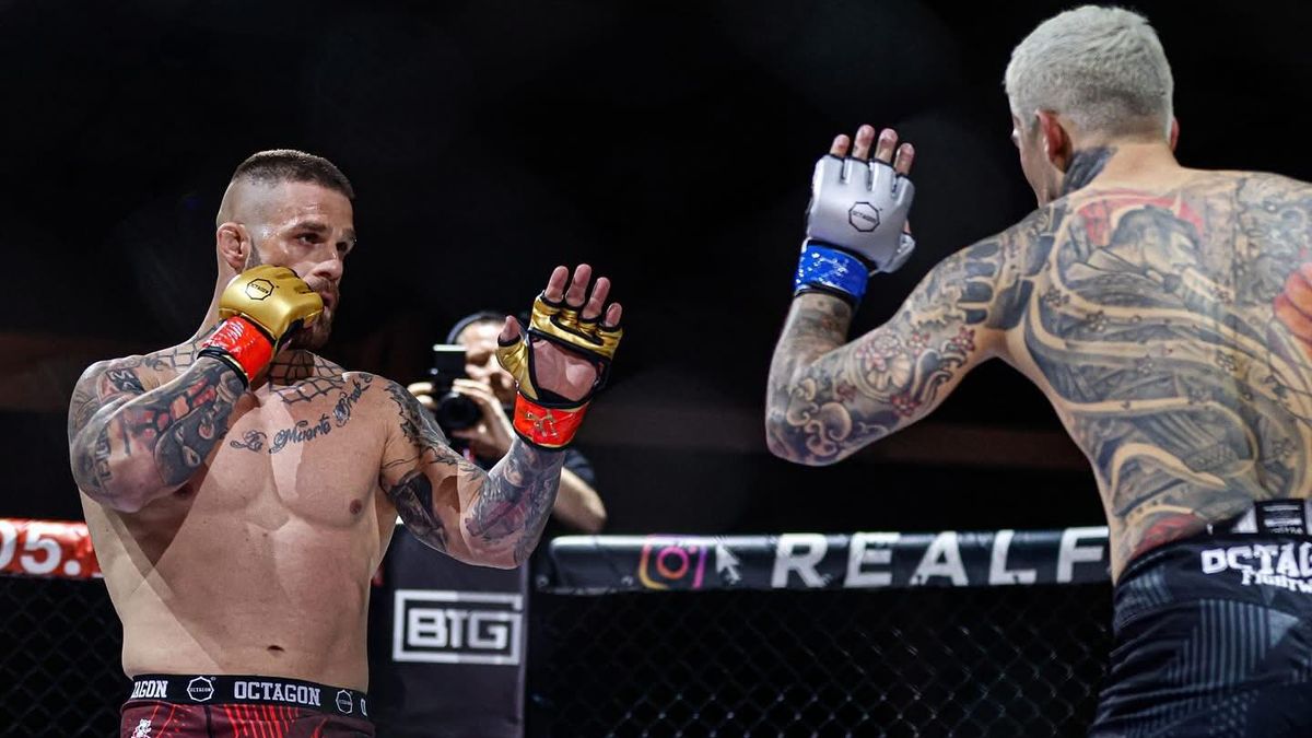 Zkrat slovenského bojovníka. Po zápase si to šel vyřídit s divákem